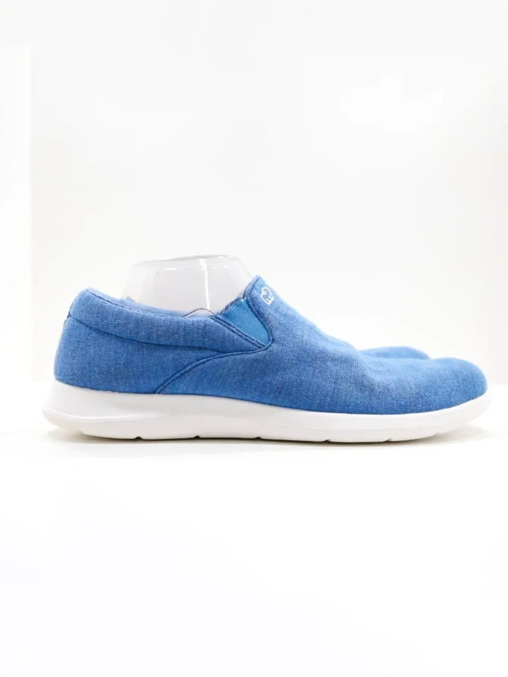 Merinos Blue Merino Wool Lightweight Slip On Comfort Sneakers - Men's 10/EU 43